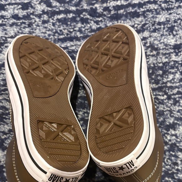 Converse Brown Faux Leather High-Tops - Picture 6 of 6